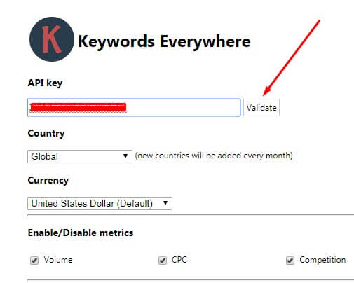7 Keyword Everywhere - Keyword Tool Validate